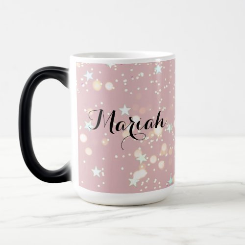 Luxe modern pink sweet girl magic mug