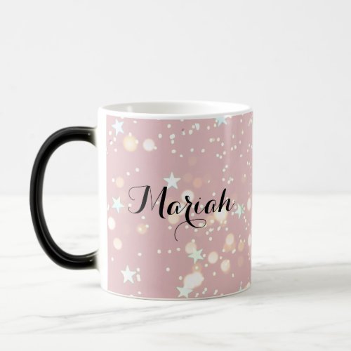 Luxe modern pink sweet girl magic mug