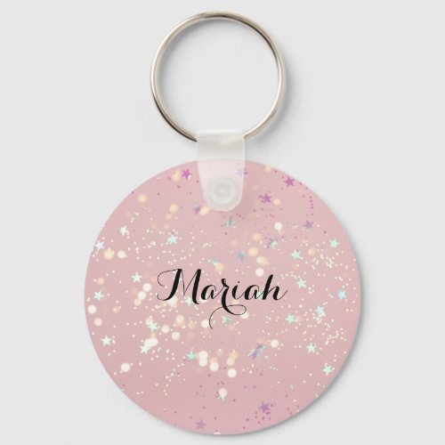 luxe modern romantinc girl keychain