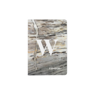 Luxe Monogrammed Passport Holder