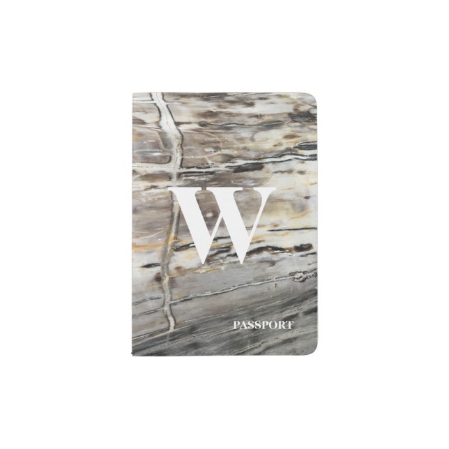 Luxe Monogrammed Passport Passport Holder (Front)