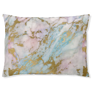 LUXE PASTEL GOLD MARBEL DESIGN PET BED