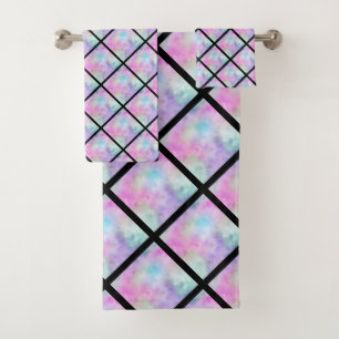 LUXE PASTEL RAINBOW BATH TOWEL SET