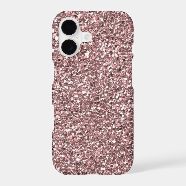 Luxe Pink Glitter Texture Iphone Case (Back)