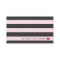 Luxe Pink/Gray Stripes Red Lips Makeup Artist