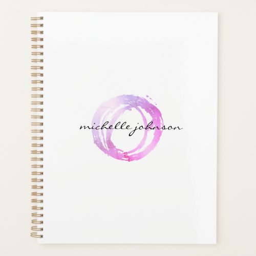 Luxe Pink Painted Circle Appointment Book Planner