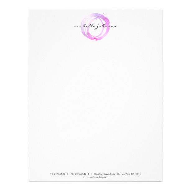 And Pink Letterhead | Zazzle