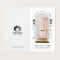 Luxe Pink Watercolor Door Real Estate Photo Logo 