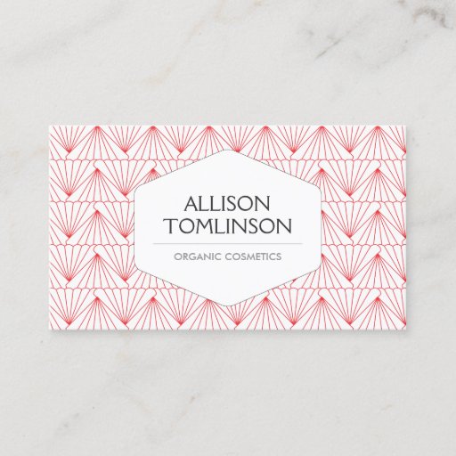 Customizable LUXE PERSONAL IDENTITY in RED &amp; WHITE Business Card Template