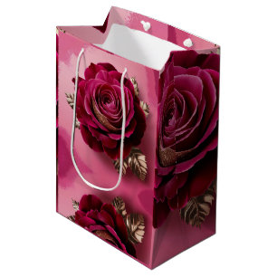 Luxe Red Rose Gift Bag