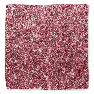 Luxe Rose Gold Metallic Glitter Party Bandana
