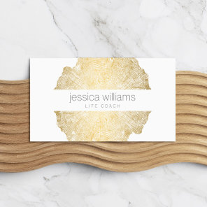 Luxe Wood Effect Art Business Card
