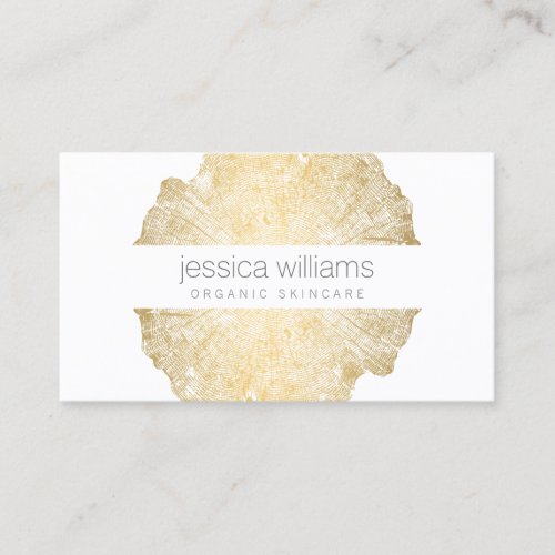 Luxe Wood Effect Art Cosmetologist Business Card