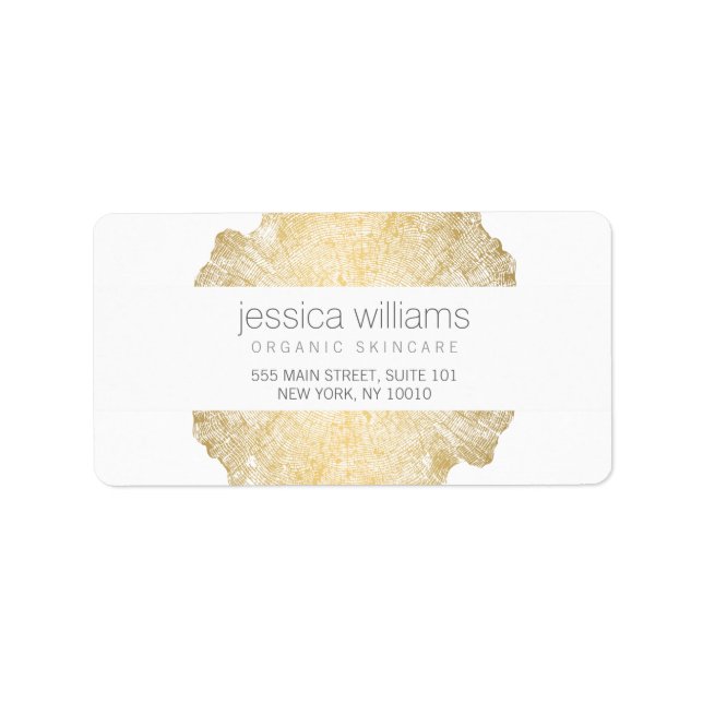 Luxe Wood Effect Art Label (Front)