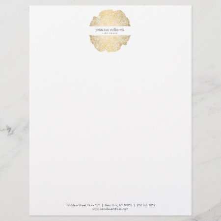 Luxe Wood Effect Art Letterhead