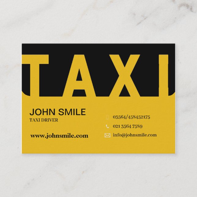 LuxeCab  Business Card (Front)