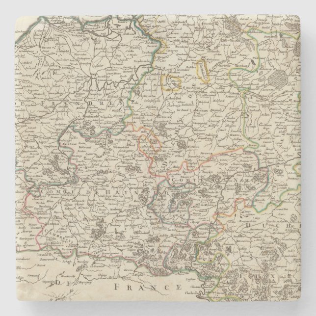 Luxembourg, Belgium Stone Coaster (Front)