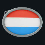 Luxembourg Belt Buckle<br><div class="desc">Luxembourg flag</div>