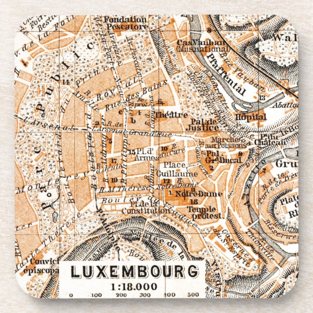 Luxembourg Beverage Coaster (Front)
