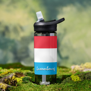 Luxembourg bottle, patriotic Luxembourg Flag Water Bottle