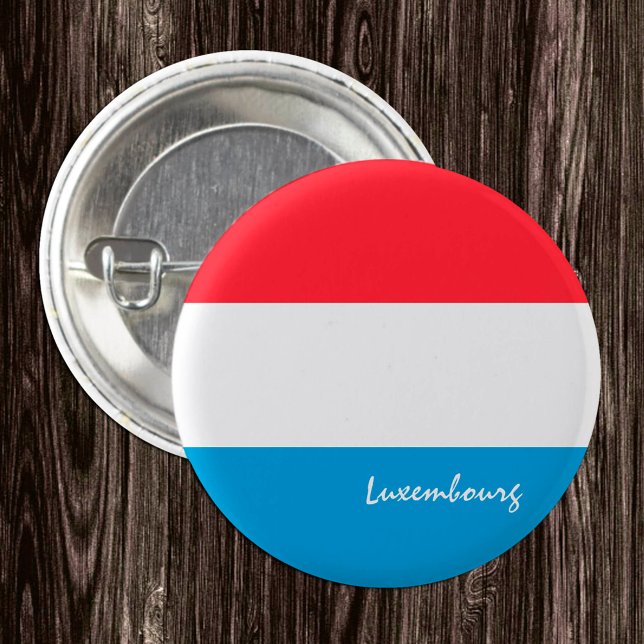 Luxembourg button, patriotic Luxembourg Flag Button (Creator Uploaded)