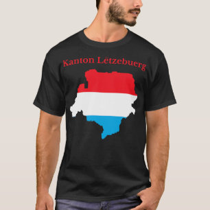 Luxembourg Canton Map T-Shirt