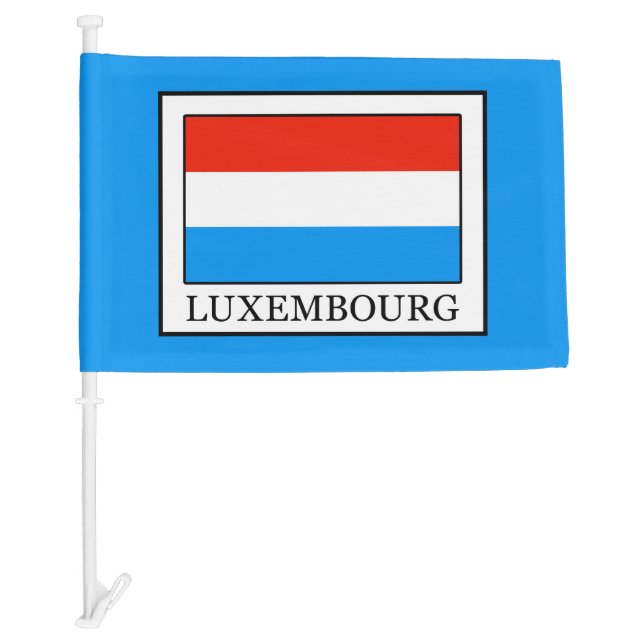 Luxembourg Car Flag (Front)