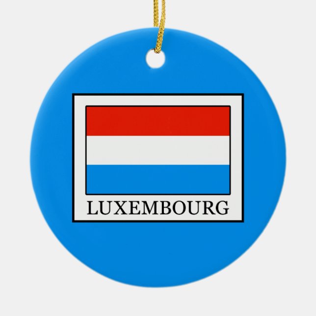 Luxembourg Ceramic Ornament (Front)