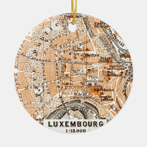 Luxembourg Ceramic Ornament