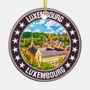Luxembourg ceramic ornament