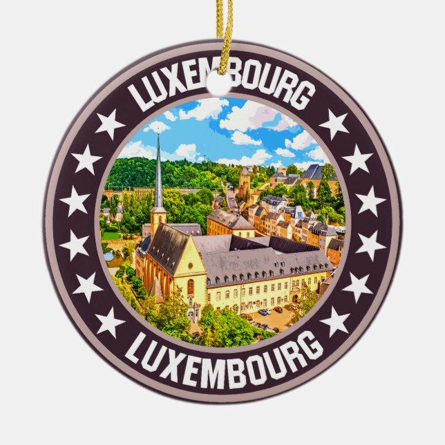 Luxembourg                                         ceramic ornament (Front)
