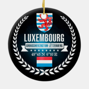 Luxembourg Ceramic Ornament