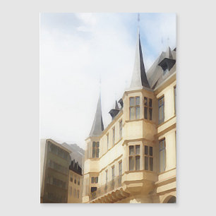 Luxembourg City - Old Town -painting