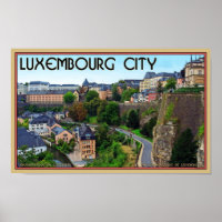 Luxembourg City Poster