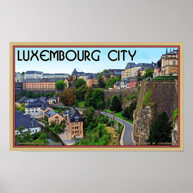 Luxembourg City Poster (Front)