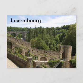 Luxembourg City Ruins Postcard by RossiCards at Zazzle