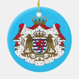 Luxembourg* Coat of Arms Ceramic Ornament