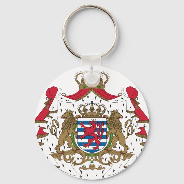 Luxembourg Coat Of Arms Keychain (Front)