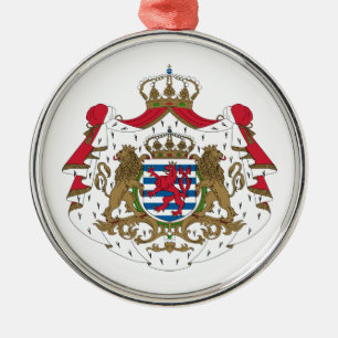 Luxembourg Coat Of Arms Metal Ornament
