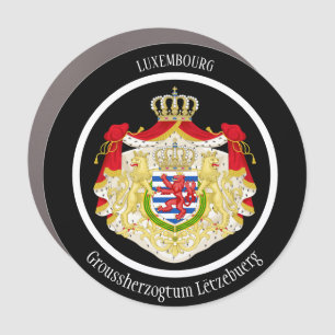 Luxembourg Coat of Arms Patriotic Car Magnet