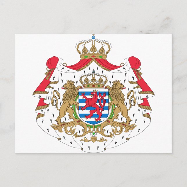 Luxembourg Coat of Arms Postcard (Front)
