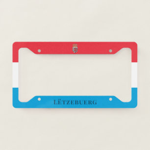 Luxembourg coat of arms (with name underneath) license plate frame