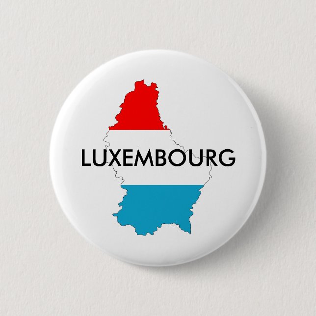 luxembourg country flag map shape silhouette button (Front)