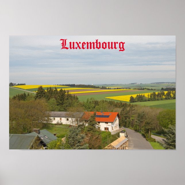 Luxembourg countryside poster (Front)