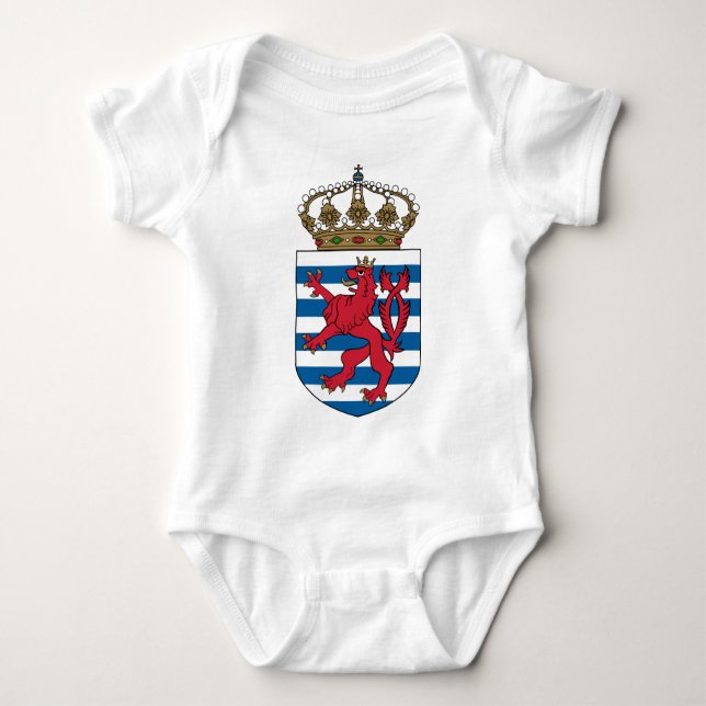 luxembourg emblem baby bodysuit (Front)