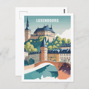 Luxembourg Famous Travel Place Postcard
