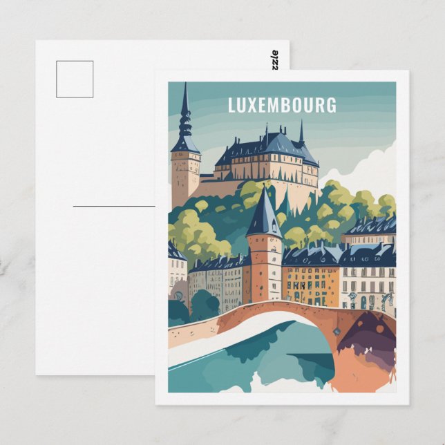 Luxembourg Famous Travel Place Postcard (Front/Back)