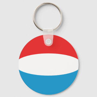 Luxembourg Fisheye Flag Keychain