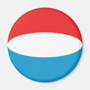Luxembourg Fisheye Flag Magnet