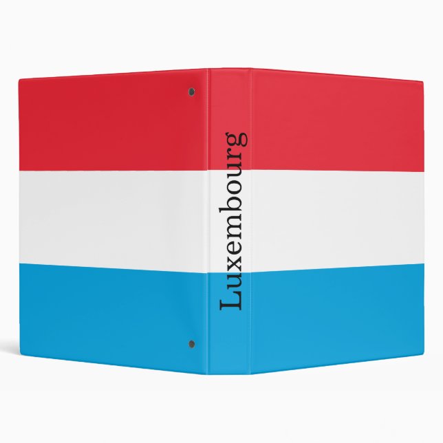 Luxembourg Flag 3 Ring Binder (Background)